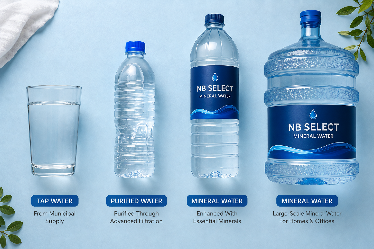 Which water is best for drinking - comparison of tap, mineral, filtered and purified water